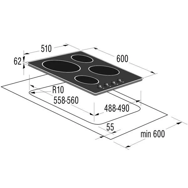 Индукционная варочная поверхность Gorenje EC6INI - фото 2