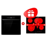 Жиынтық Gorenje электр пісіру беті ECT643BSC + Gorenje кіріктірілетін электр пеші BOS6747A01BG 