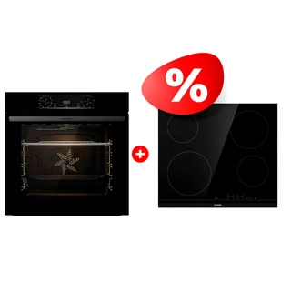 Комплект Стеклокерамическая варочная панель Gorenje ECT641BCSC + Встраиваемый духовой шкаф Gorenje BO6737E02BG