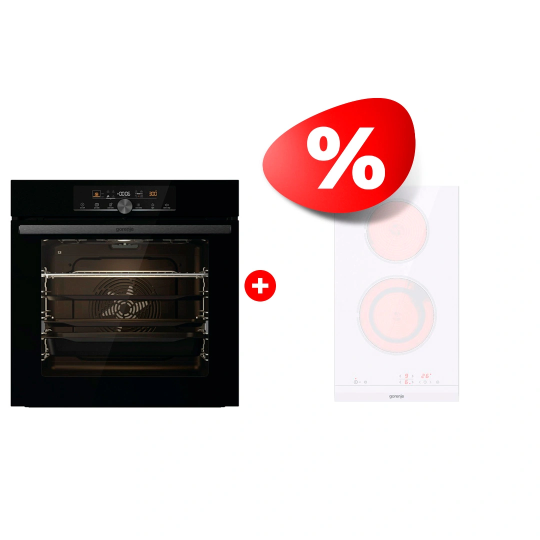 Комплект Электрическая варочная поверхность Gorenje ECT322WCS + Встраиваемый духовой шкаф Gorenje BPS6747A06BG