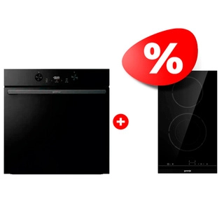 Комплект Электрическая варочная поверхность Gorenje ECT322BCSC + Встраиваемый духовой шкаф Gorenje BOS6737E05DBG