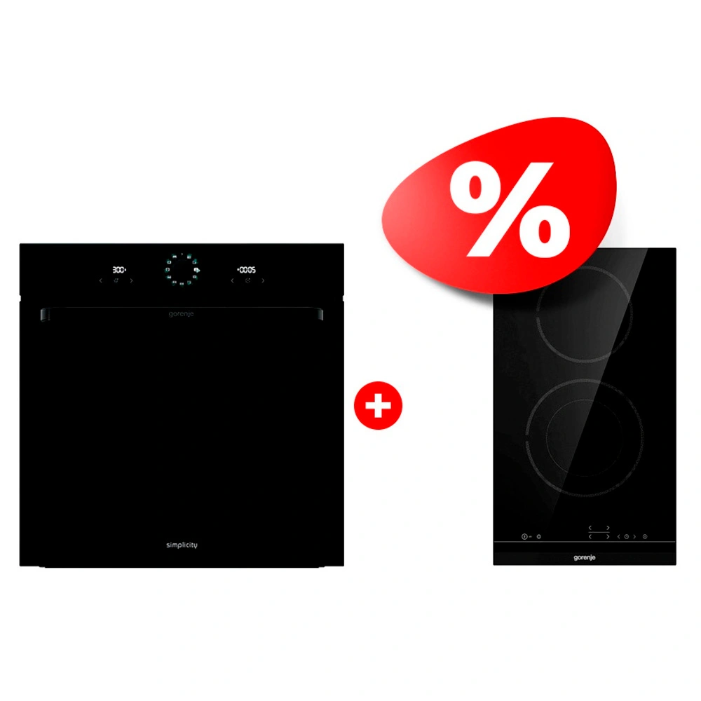 Комплект Электрическая варочная поверхность Gorenje ECT322BCSC + Встраиваемый духовой шкаф Gorenje BOS6737SYB