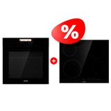 Комплект Стеклокерамическая варочная панель Gorenje ECT641BCSC + Встраиваемый духовой шкаф Gorenje BOP798S37BG
