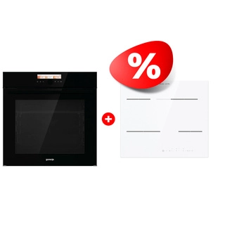 Жиынтық Gorenje электр пісіру беті ECT648ORAW + Встраиваемый духовой шкаф Gorenje BOP798S37BG 