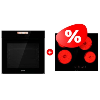 Жиынтық Gorenje шыны керамикалық плита ECT64BSCE + Встраиваемый духовой шкаф Gorenje BOP798S37BG 