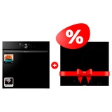 Жиынтық Gorenje электр пісіру беті ECT63ASC + Gorenje кіріктірілетін электр пеші GO66E PIZZA350C 