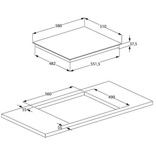 Электрическая варочная поверхность Beko HIZE 64101 X