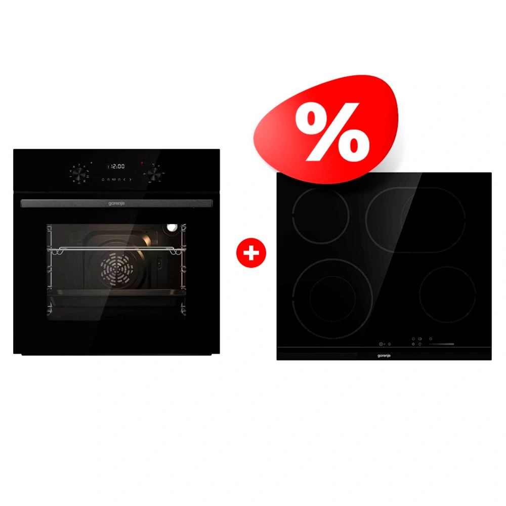 Комплект Электрическая варочная поверхность Gorenje ECS643BCSC + Встраиваемый духовой шкаф Gorenje BO6737E02NBG  - фото 2
