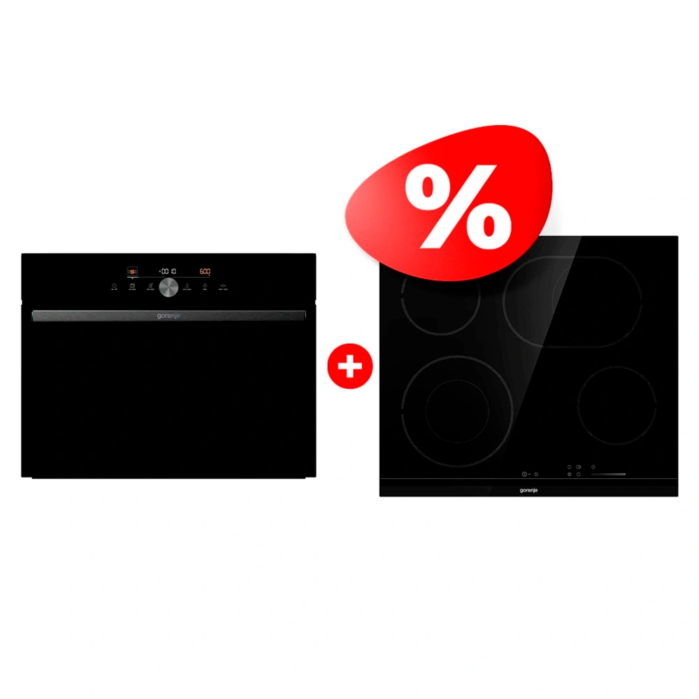 Комплект Электрическая варочная поверхность Gorenje ECS643BCSC + Встраиваемый духовой шкаф Gorenje BCM4547DG 