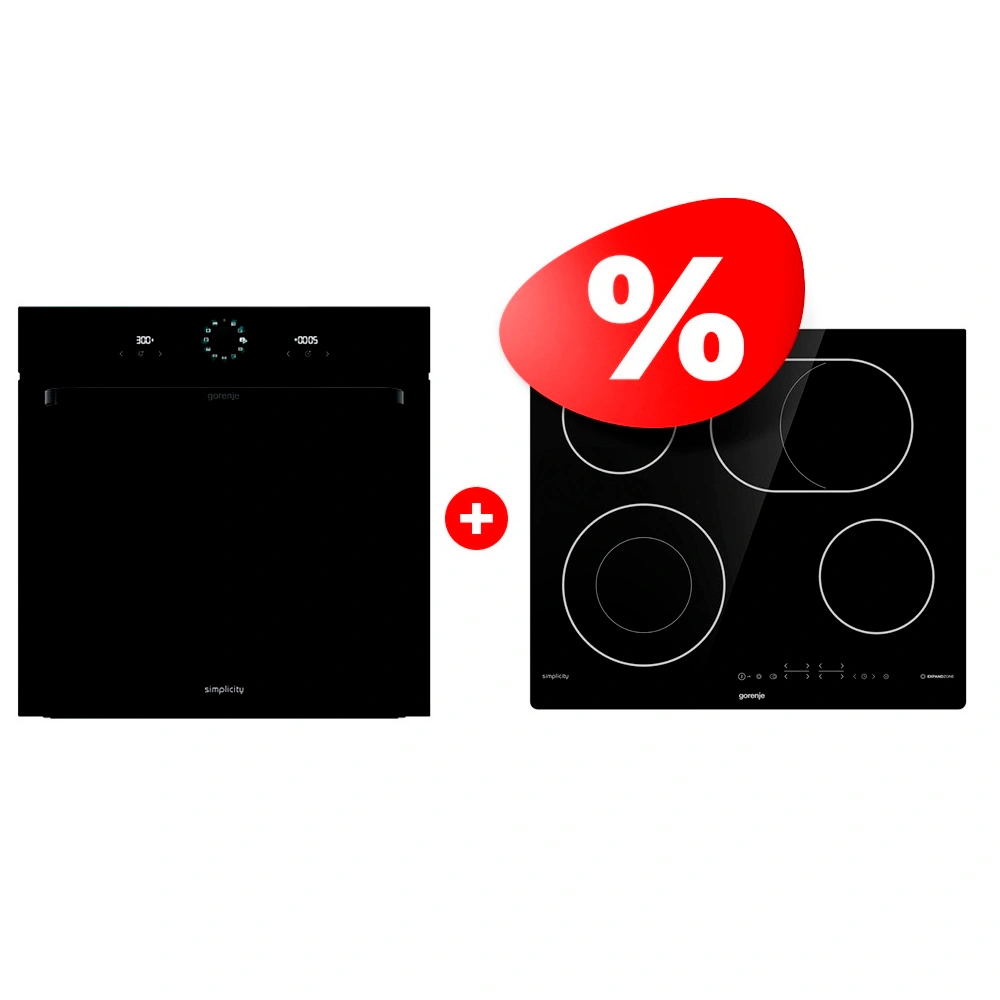 Комплект Электрическая варочная поверхность Gorenje ECT643SYB + Встраиваемый духовой шкаф Gorenje BOS6737SYB - фото 2