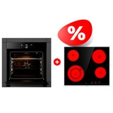 Жиынтық Gorenje электр пісіру беті ECT641BX + Встраиваемый духовой шкаф Gorenje BPSA6747DGWI 