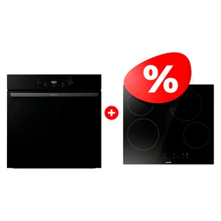 Комплект Стеклокерамическая варочная панель Gorenje ECT64BSCE + Духовой шкаф Gorenje BOS6737E20FBG