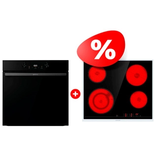 Жиынтық Gorenje электр пісіру беті ECT641BX + Духовой шкаф Gorenje BOS6737E20FBG 