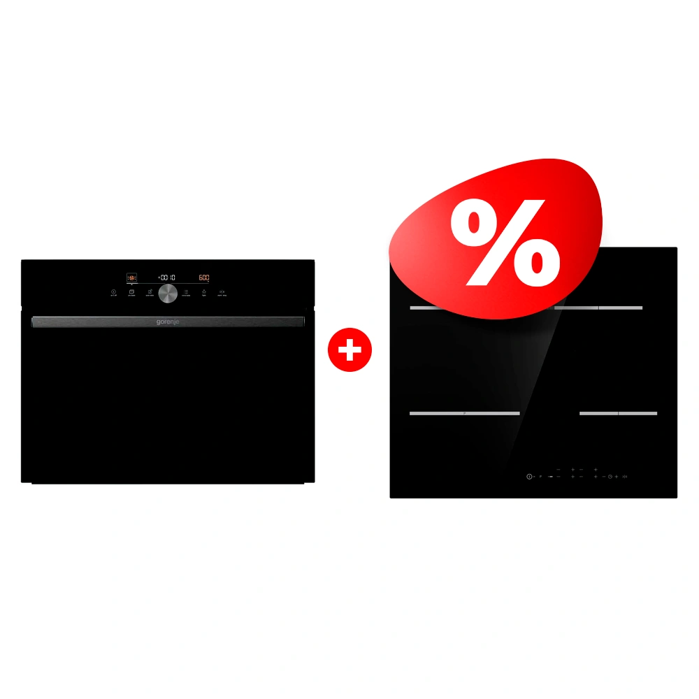 Комплект Электрическая варочная поверхность Gorenje ECT648ORAB + Встраиваемый духовой шкаф Gorenje BCM4547DG 