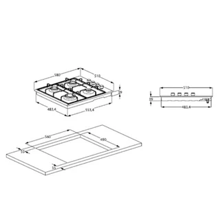 Beko газ пісіру беті HIZG 64125 CR