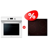 Комплект Стеклокерамическая варочная поверхность Haier HHY-C64NVTB + Встраиваемый духовой шкаф Haier HOQ-K5AAN3GW