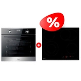 Комплект Стеклокерамическая варочная поверхность Haier HHY-C64ROVB + Встраиваемый духовой шкаф Haier HOX-P11CGBX