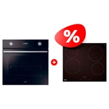 Комплект Стеклокерамическая варочная поверхность Haier HHY-C64NVTB + Встраиваемый духовой шкаф Haier HOD-P12CTGB