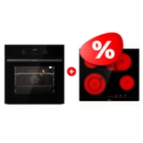 Комплект Электрическая варочная поверхность Gorenje ECT643BSC + Встраиваемый духовой шкаф Gorenje BO6737E02NBG 
