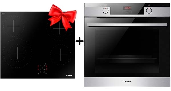 Комплект Электрическая варочная поверхность Hansa BHC66577 + Встраиваемый духовой шкаф Hansa BOEI684633 