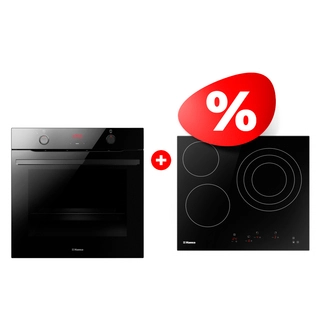Жиынтық Hansa шыны керамикалық электр беті BHC66216 + Hansa кіріктірілетін пеші BOESS694655 