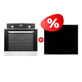 Комплект Стеклокерамическая варочная поверхность Haier HHY-C64ROVB + Встраиваемый духовой шкаф Haier HOX-P11HSX 