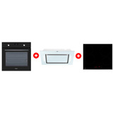 Жиынтық Haier шыны керамикалық плитасы HHY-C64RVB + Haier ауа сорғышы HVX-BI652GW + Haier кіріктірілген тұмшапеш HOX-P06HGB 