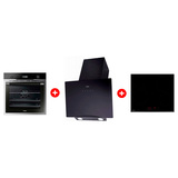 Жиынтық Haier шыны керамикалық плитасы HHY-C64RVB + Haier ауа сорғышы HVX-W692GB + Haier кіріктірілген тұмшапеш HOD-PM08VGBX 