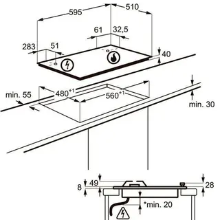 Газовая варочная поверхность Electrolux GPE263YK