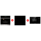 Комплект Стеклокерамическая варочная поверхность Haier HHY-C64RVB + Встраиваемая микроволновая печь Haier HMX-BTG259B + Встраиваемый духовой шкаф Haier HOX-FP3ABX 