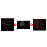 Жиынтық Стеклокерамическая варочная поверхность Haier HHY-C64NVTB + Haier  кіріктірілетін микротолқынды пеші HMX-BTG259B + Haier кіріктірілетін тұмша шкафы HOX-FP5RAGB 