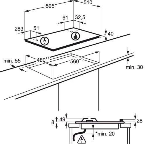 Газовая варочная поверхность Electrolux GEE263MX - фото 3