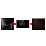 Жиынтық Стеклокерамическая варочная поверхность Haier HHY-C64NVTB + Haier  кіріктірілетін микротолқынды пеші HMX-BTG259B + Haier кіріктірілетін тұмша шкафы HOQ-F5AAGB 