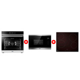 Жиынтық Стеклокерамическая варочная поверхность Haier HHY-C64NVTB + Haier  кіріктірілетін микротолқынды пеші HMX-BTG259X + Haier кіріктірілетін тұмша шкафы HOQ-F5AABX 