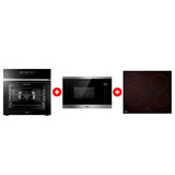 Жиынтық Стеклокерамическая варочная поверхность Haier HHY-C64NVTB + Haier  кіріктірілетін микротолқынды пеші HMX-BTG259X + Haier кіріктірілетін тұмша шкафы HOQ-F5AAGB 