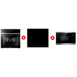 Комплект Стеклокерамическая варочная поверхность Haier HHY-C64RVB + Встраиваемая микроволновая печь Haier HMX-BTG259X + Встраиваемый духовой шкаф Haier HOQ-F5AAGB 