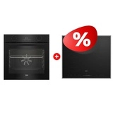 Комплект Электрическая варочная поверхность Beko HIC 64503 TX + Встраиваемый духовой шкаф Beko BBIE17300B 
