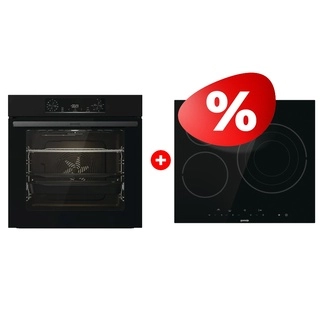 Комплект Стеклокерамическая варочная панель Gorenje ECT632BSCE + Встраиваемый духовой шкаф Gorenje BOS6737E06B 