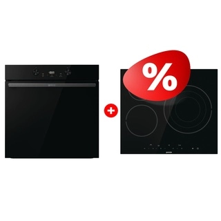 Комплект Стеклокерамическая варочная панель Gorenje ECT632BSCE + Духовой шкаф Gorenje BOS6737E20FBG 