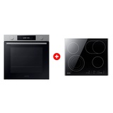 Жиынтық Электрическая варочная поверхность Samsung NZ64T3536DK/WT + Встраиваемый духовой шкаф Samsung NV7B4120ZAS/WT 