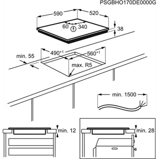 Zanussi электр пісіру беті CKZ6450KF