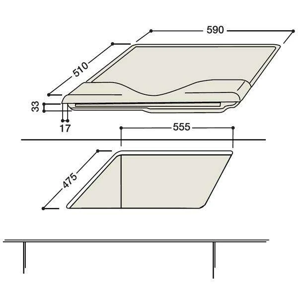 Газовая встраиваемая поверхность HOTPOINT-ARISTON PH 640 MST (OW) R