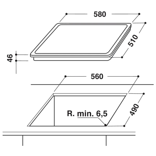 Электрическая варочная поверхность Hotpoint-Ariston HR 616 X - фото 2