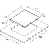 Электрическая варочная поверхность  Candy CH64DXT - фото 5