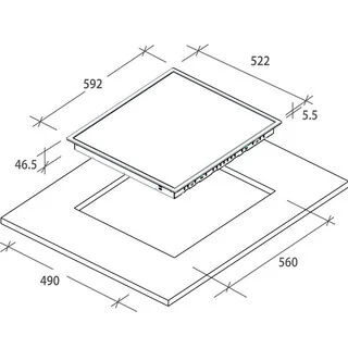 Электрическая варочная поверхность  Candy CH64DXT
