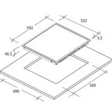 Candy электрлік пісіру беті CH63CT - фото 3