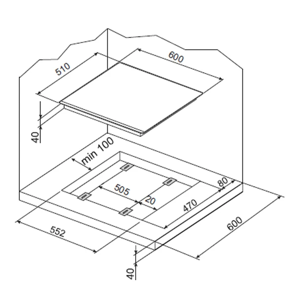 Газовая варочная поверхность Hansa BHKS63138B - фото 2