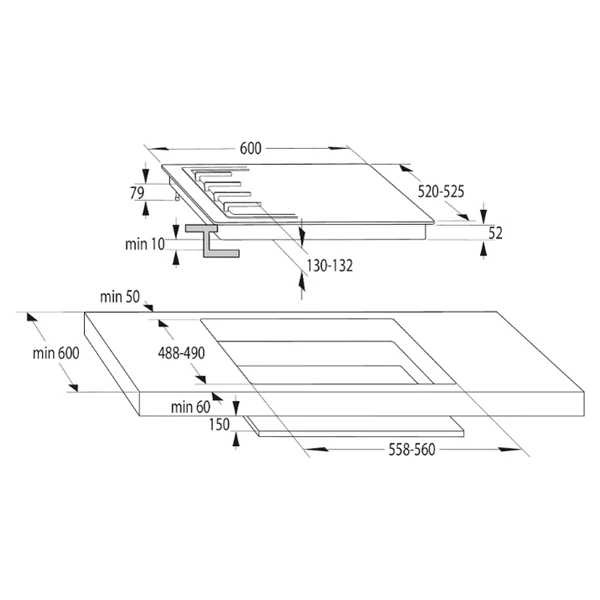 Комбинированная варочная поверхность Gorenje GE681X - фото 4