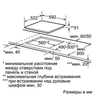 Индукционная варочная поверхность Bosch PIE611B18E