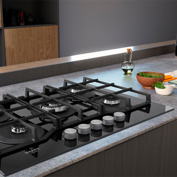 Комплект Газовая варочная поверхность Whirlpool HAGS 72F/BK + Набор посуды ARG Master Chef 602-1 12 пр.  - фото 4